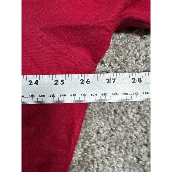 Vintage St Johns Bay Shirt Mens X-Large Red Chamois Cloth Button Up Made USA 90s - Picture 9 of 11